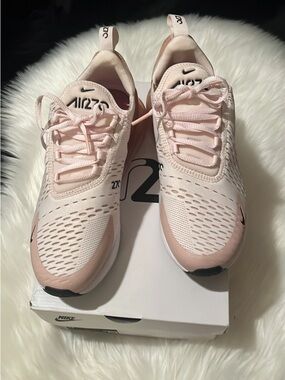 Nike Women's Athletic Sneakers in Light Pink and White